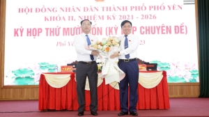 Pho Yen has a new city people's committee chairman for the 2021 – 2026 tenure