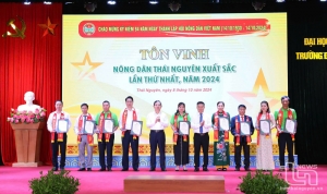 Honoring outstanding farmers and typical agricultural products of Thai Nguyen province
