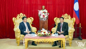 Thai Nguyen Province delegation visits and works in the Lao PDR