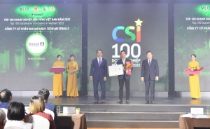 For fifth year in a row Masan High-Tech Materials was honored as "Vietnam Sustainable Business"