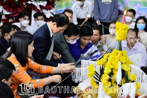 Celebrating traditional New Year festival for Lao and Cambodian students